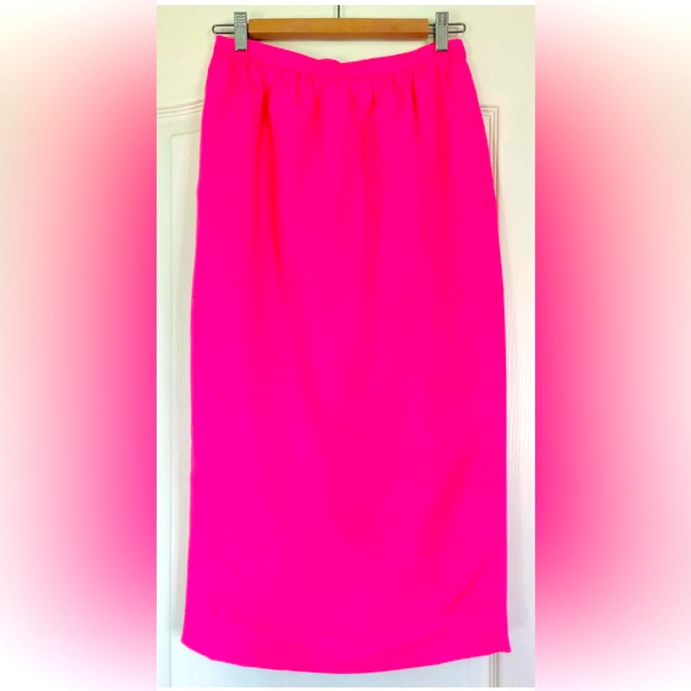 J. Crew Bright Pink Pencil Skirt